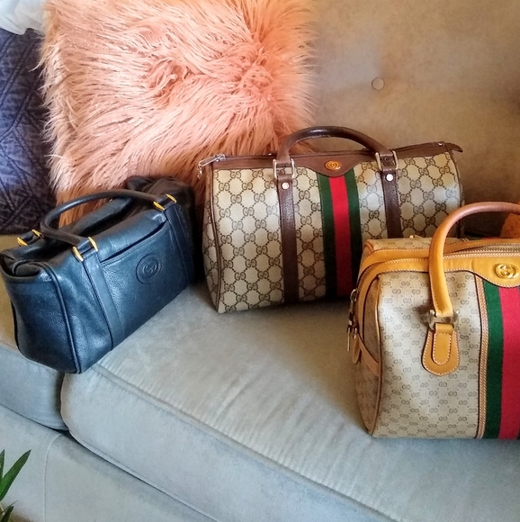 Gucci Handbags - Gucci Web supreme ophidia GG Boston large tote bag